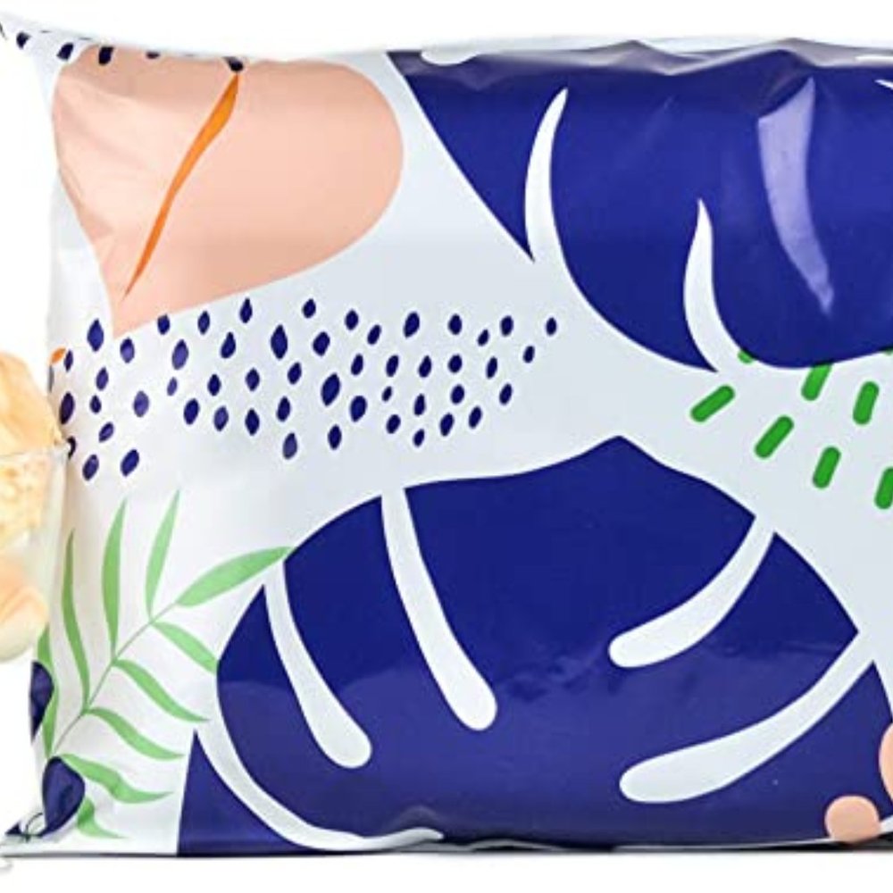 10 Pack - 10in x 13in Tropical Print Poly Mailer